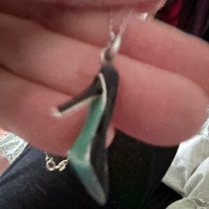 TIFFANY RARE High Heel Shoe Necklace w/Original Chain and Tiffany Blue Bottom